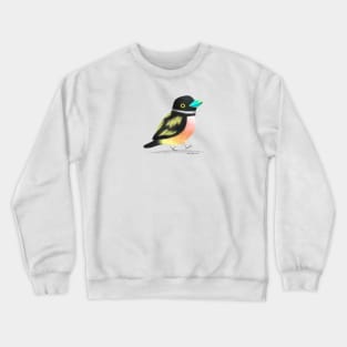Black and Yellow Broadbill Bird 2 Crewneck Sweatshirt